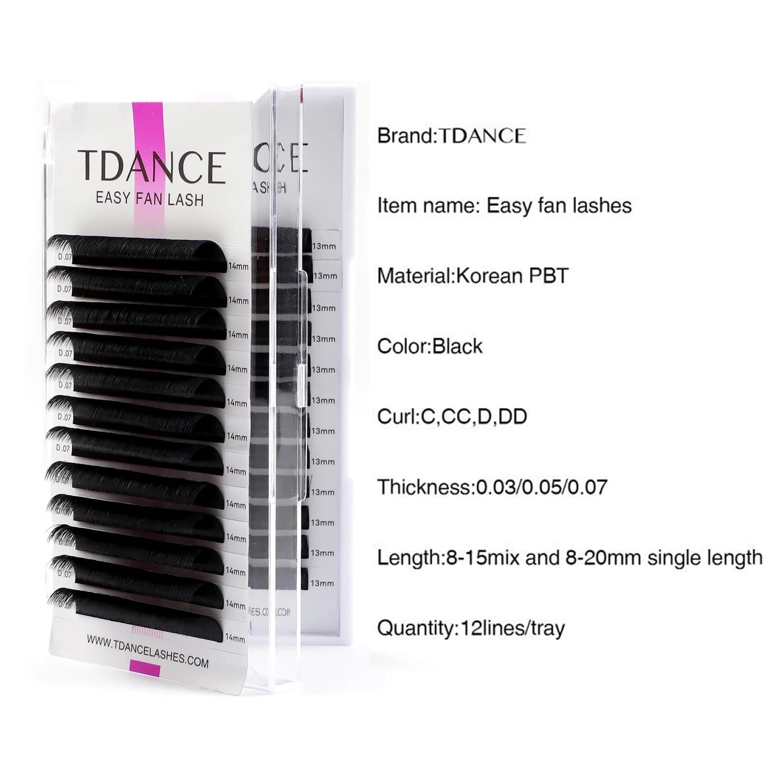 TDANCE Installation facile ventilateur rapide fleurs Extensions de cils cils individuels automatique