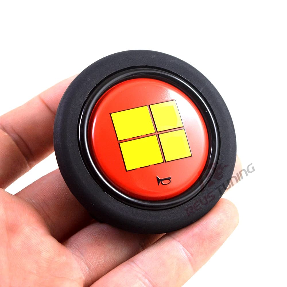 Bouton de klaxon de volant de style Jdm, cuillère universelle, voiture de sport modifiée, course, sp