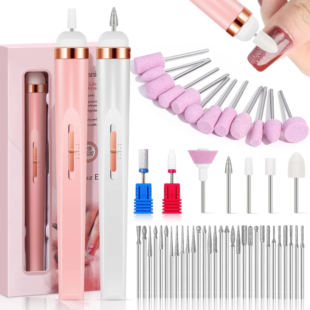 YIKOOLIN – lime à ongles électrique Portable, perceuse à ongles avec 4 vitesses, coupe-cuticules, ou