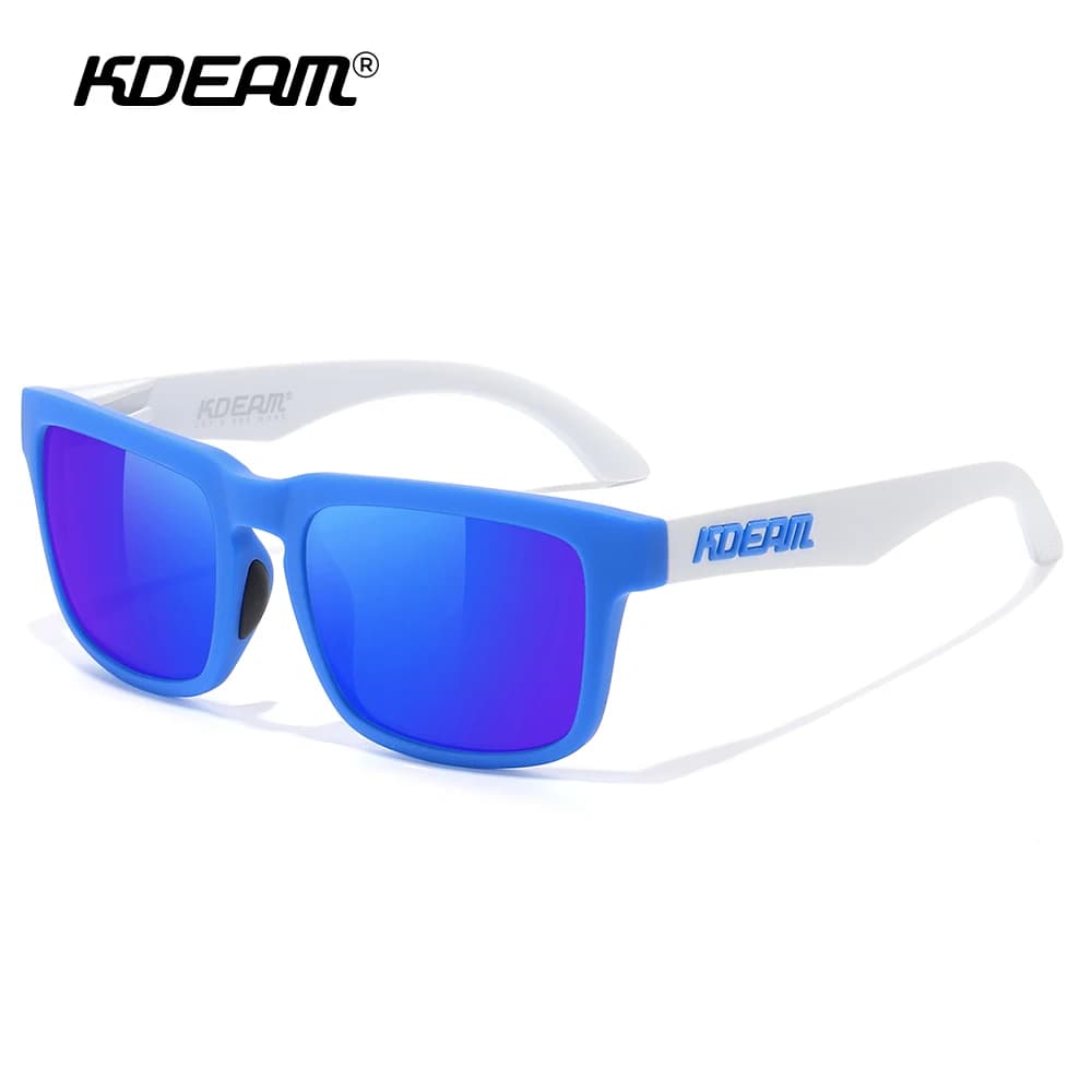 KDEAM Lunettes de soleil polarisées multicolores pour hommes et femmes, lunettes de soleil colorées 
