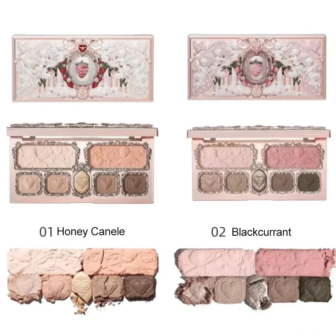 Flower Knows maquillage cygne Ballet fard à paupières Palette naturel nu mat miroitant fraise Cupido