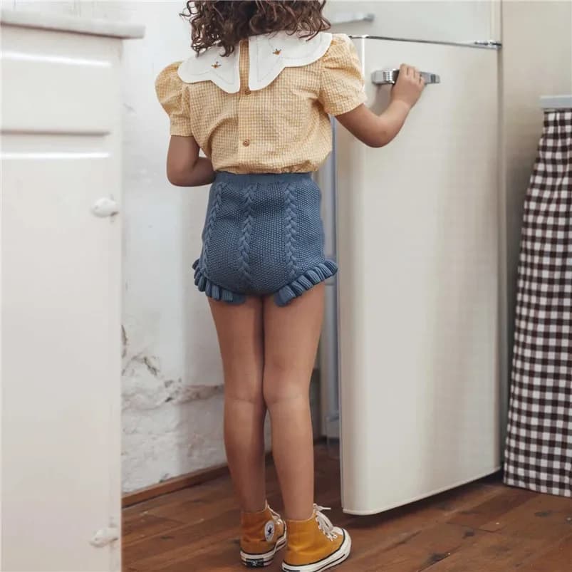 Automne bébé filles tricoté Shorts enfants Bloomer enfant en bas âge princesse PP Shorts enfants fil