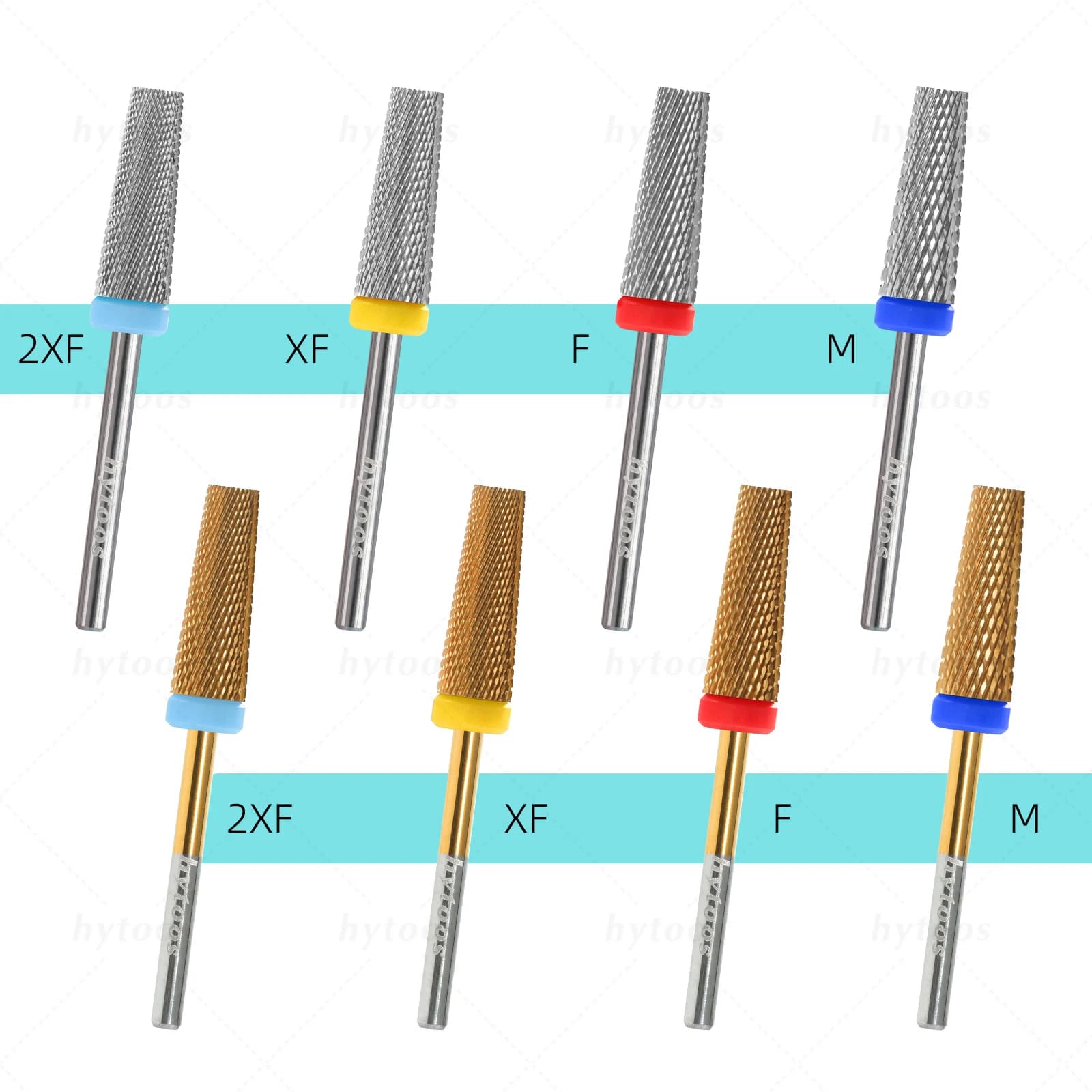 HYTOOS 5 en 1 forets à ongles 16mm bout à ongles en carbure conique à dessus plat enlever outil de G
