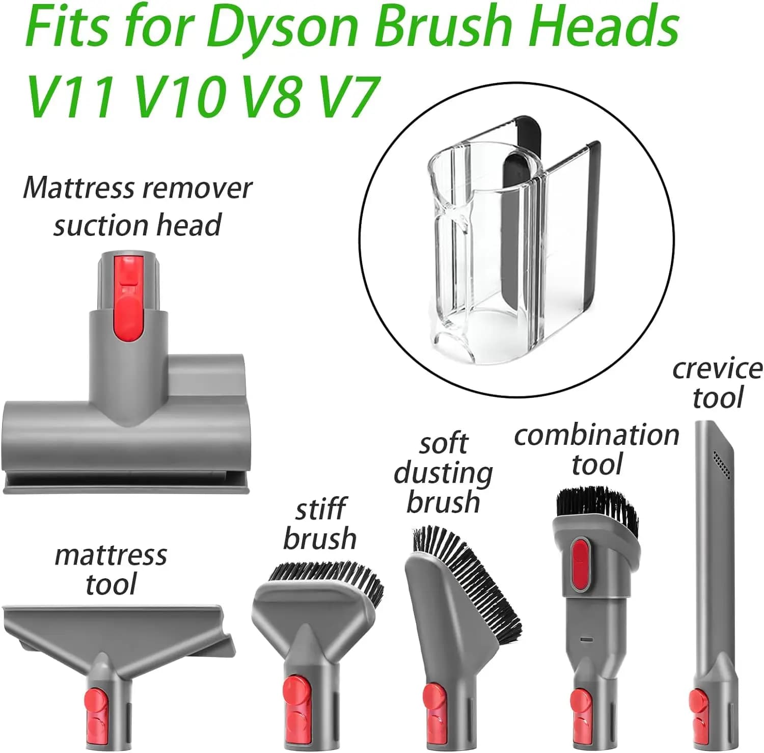 Support d'accessoires pour aspirateur balai sans fil, clip de fixation compatible avec Dyson V11 V10