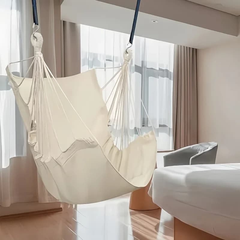 1pc loisirs tissu hamac chaise extérieure balançoire chaise hamac dortoir hamac chaise Anti renverse