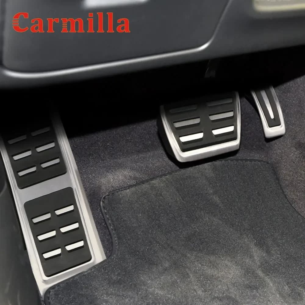 Carmilla – pédales de voiture pour Audi A4 B8 A6 A7 A8 S4 RS4,A5 S5 RS5 8T Q5 SQ5 8R, couvercle de p