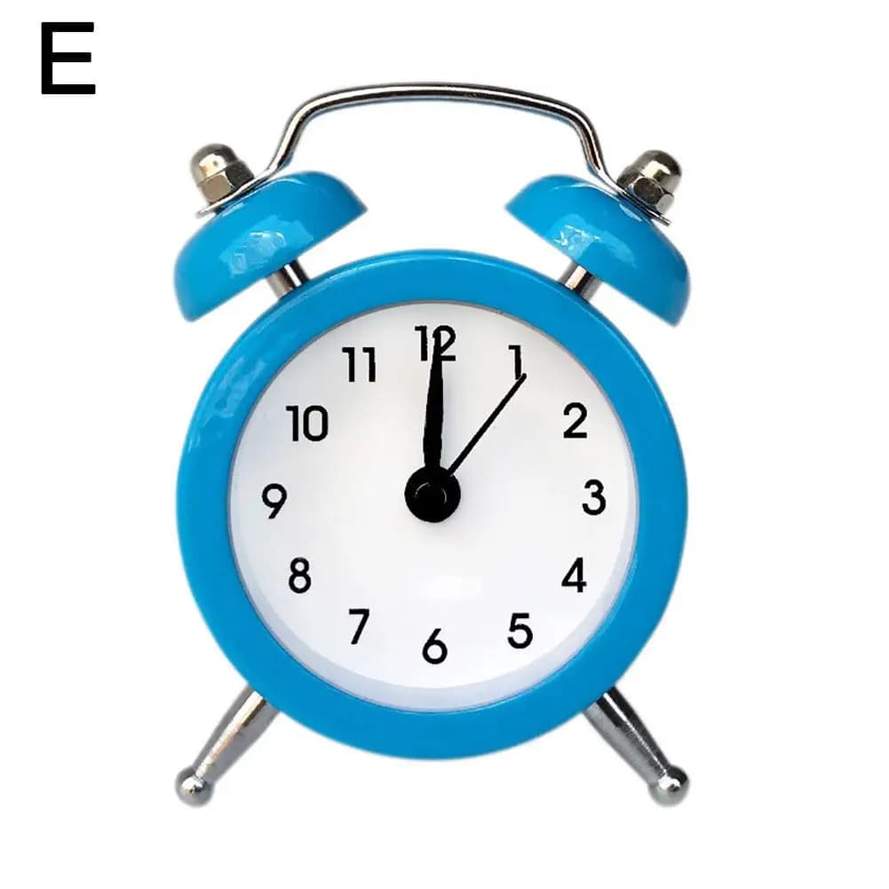Horloge silencieuse réveil à double cloche alarme forte idéale pour les dormeurs lourds pour la déco