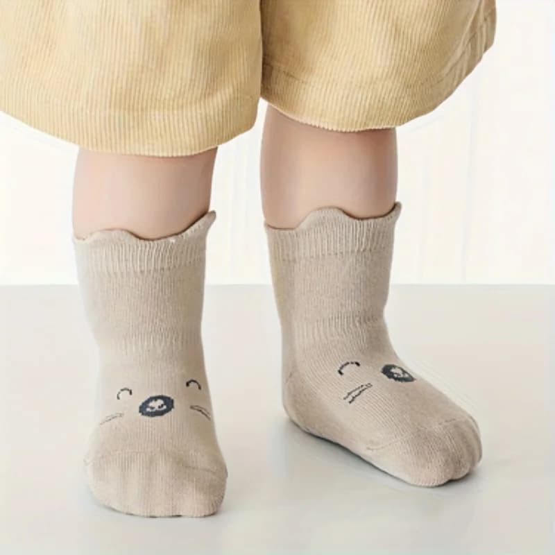 3 paires de chaussettes de sol pour bébé douces, respirantes et antidérapantes avec poignées – Équip