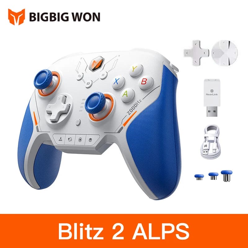 BIGBIG WON Blitz 2 Pro contrôleur sans fil taux de retour 2000Hz contrôleurs somatosensoriels APEX p