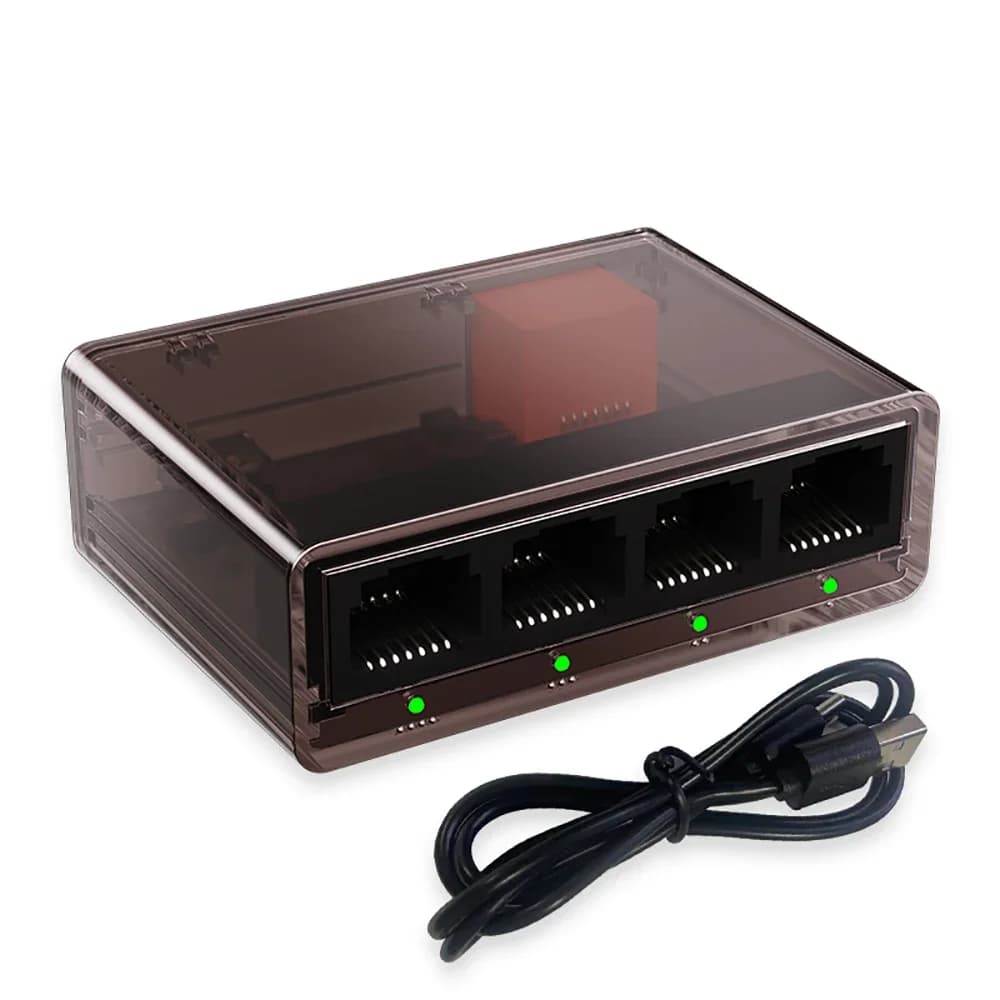 Commutateur Ethernet 1Gbps RJ45 LAN Mini extension réseau 4 Ports tout Gigabit pour routeur PC TV ré