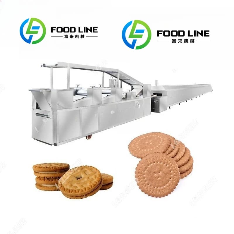 FOODLINE Machine à fabriquer des biscuits personnalisés, ligne de production de biscuits durs et mou