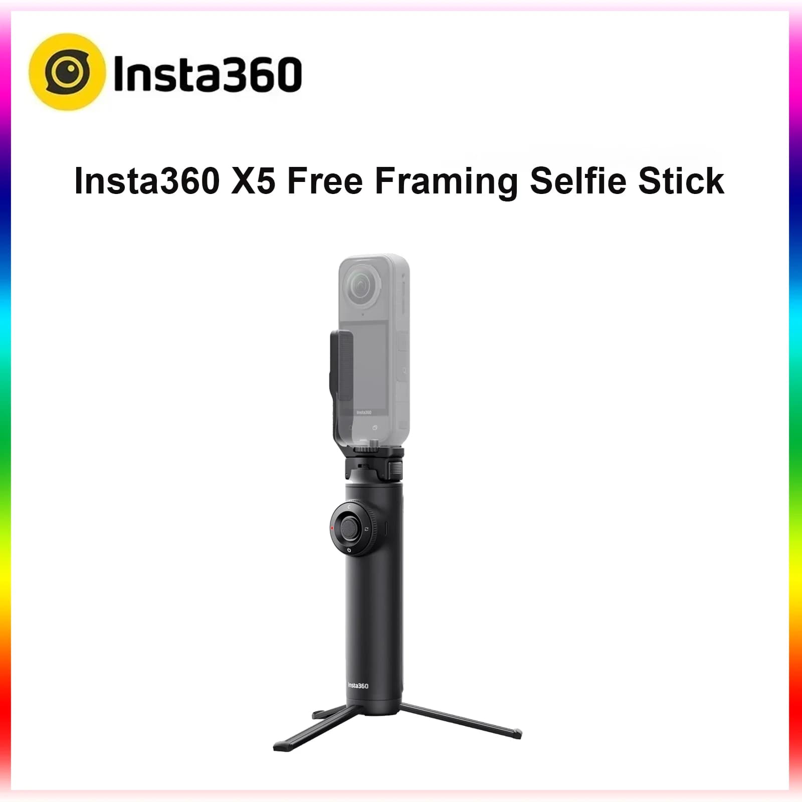 Insta360 X5 bâton de Selfie à cadre gratuit Vlog temps de course 20 heures pour insta360 x5 accessoi