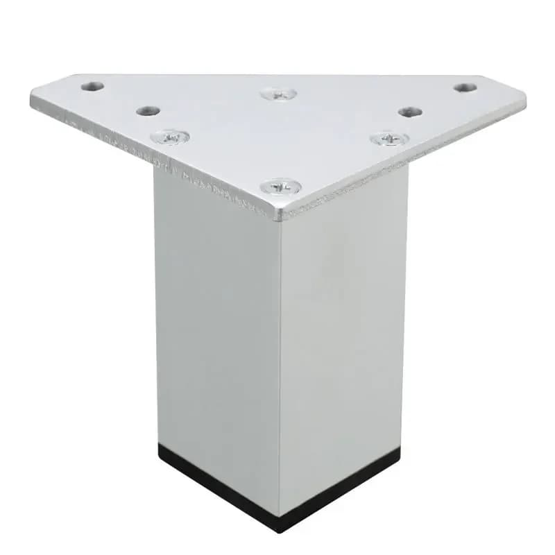 Pieds de Meuble Carrés en Métal pour Table Basse, Optique en Alliage d'Aluminium pour Meuble TV, Can