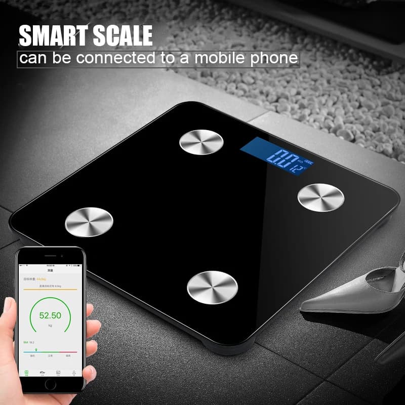 Balance HOBlack de précision, analyseur de composition IMC électronique intelligent, compatible Blue