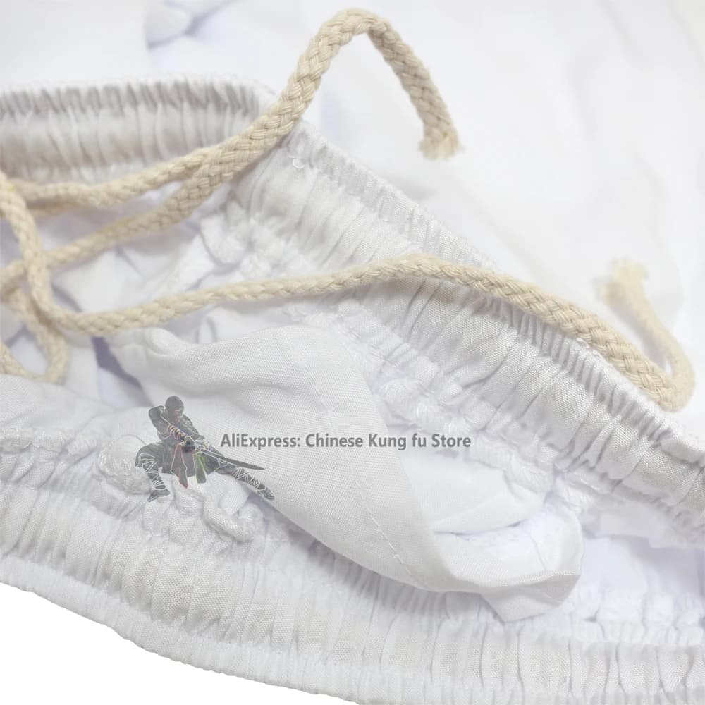 Pantalons en coton pour enfants et adultes, Kung fu Tai chi, arts martiaux, Wing Chun, noir et blanc