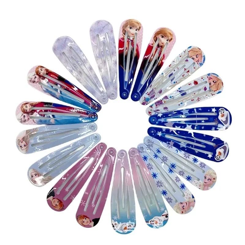Pince à cheveux Elsa la reine des neiges, 5/10 pièces, accessoires pour cheveux Disney mignons pour 