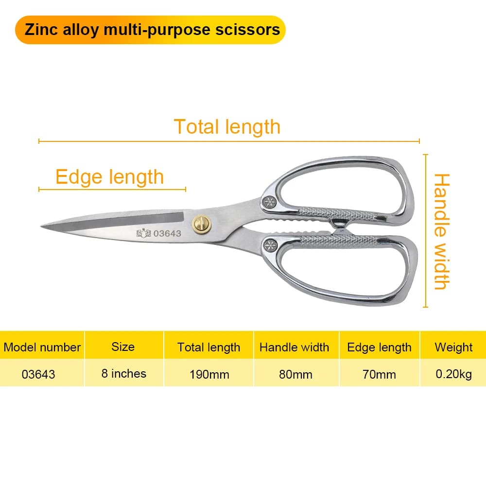 BESTIR ciseaux multifonctions industriels en alliage de Zinc ciseaux de cuisine professionnels coutu
