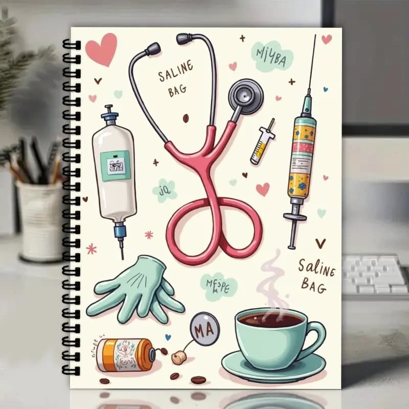1 cahier à spirale pour assistant médical et infirmière, un cadeau mignon et pratique pour les femme