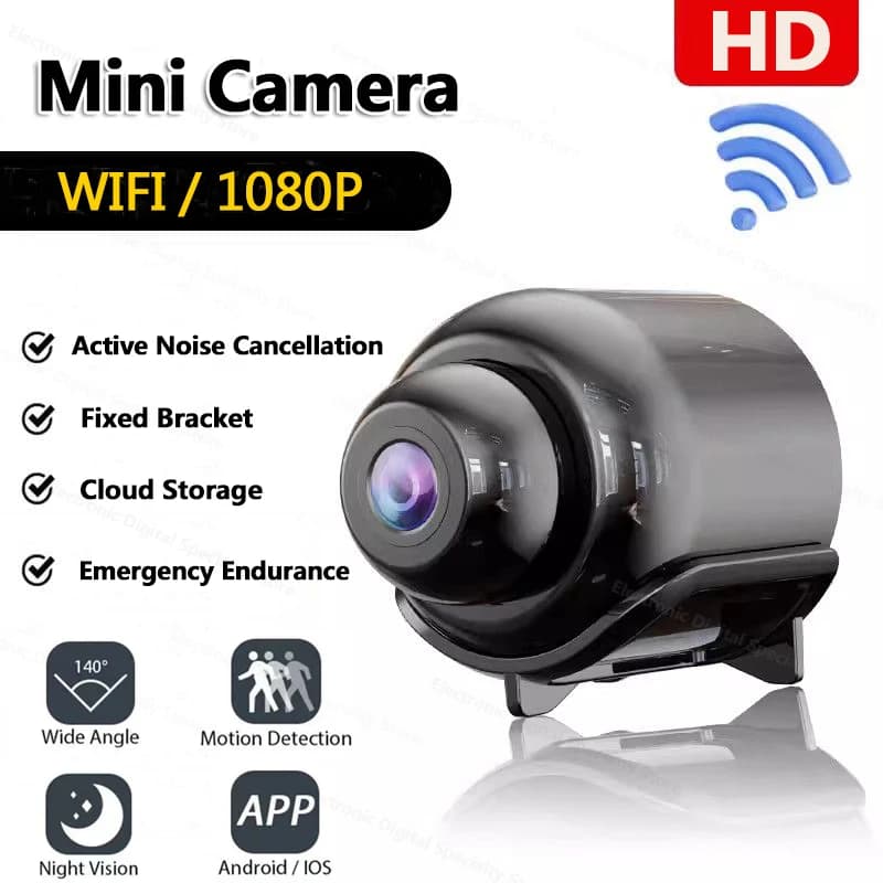 Mini caméra 1080P HD Wifi Vision nocturne Détection de mouvement Caméra vidéo Caméscope de sécurité 