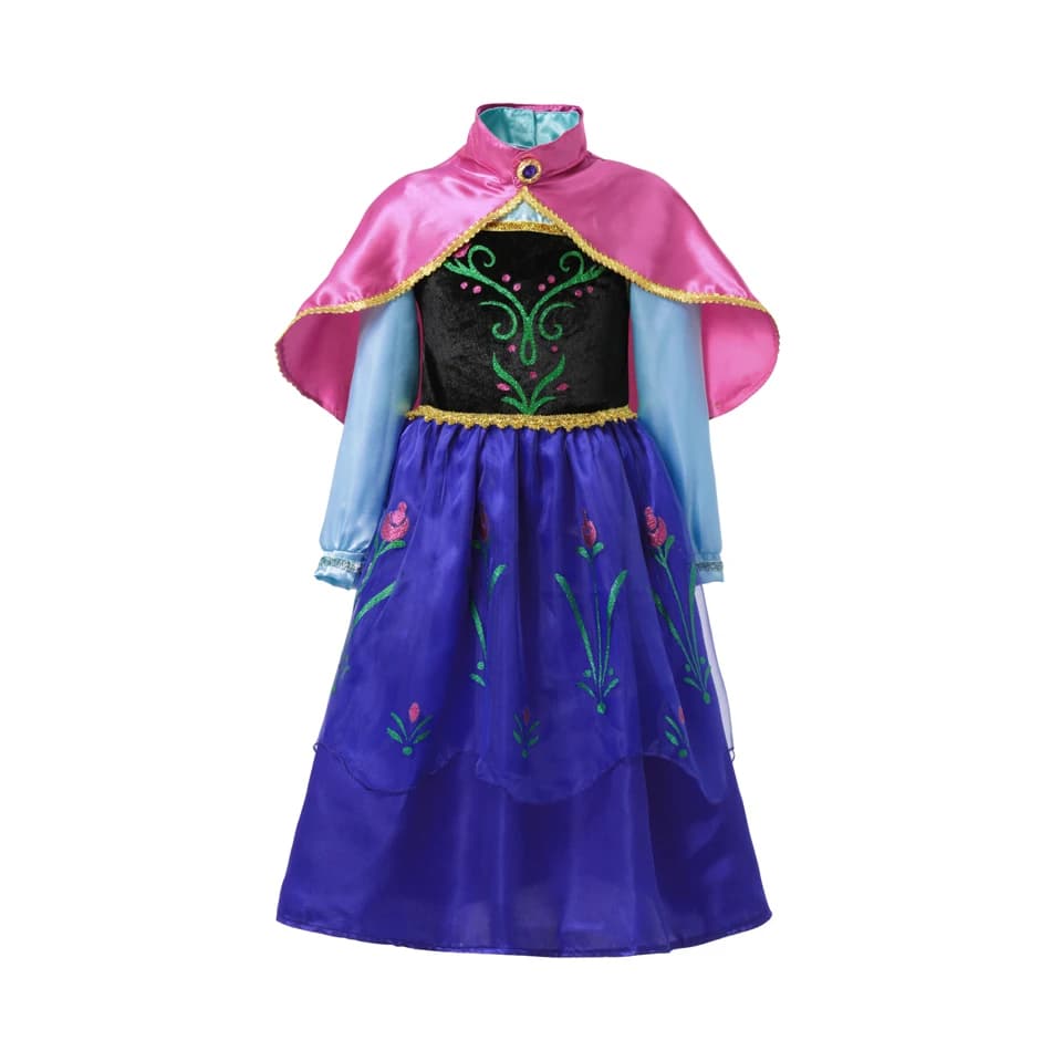 Costume d'été fantaisie reine Elsa Anna pour filles, robe de princesse pour tout-petits, fête Cospla