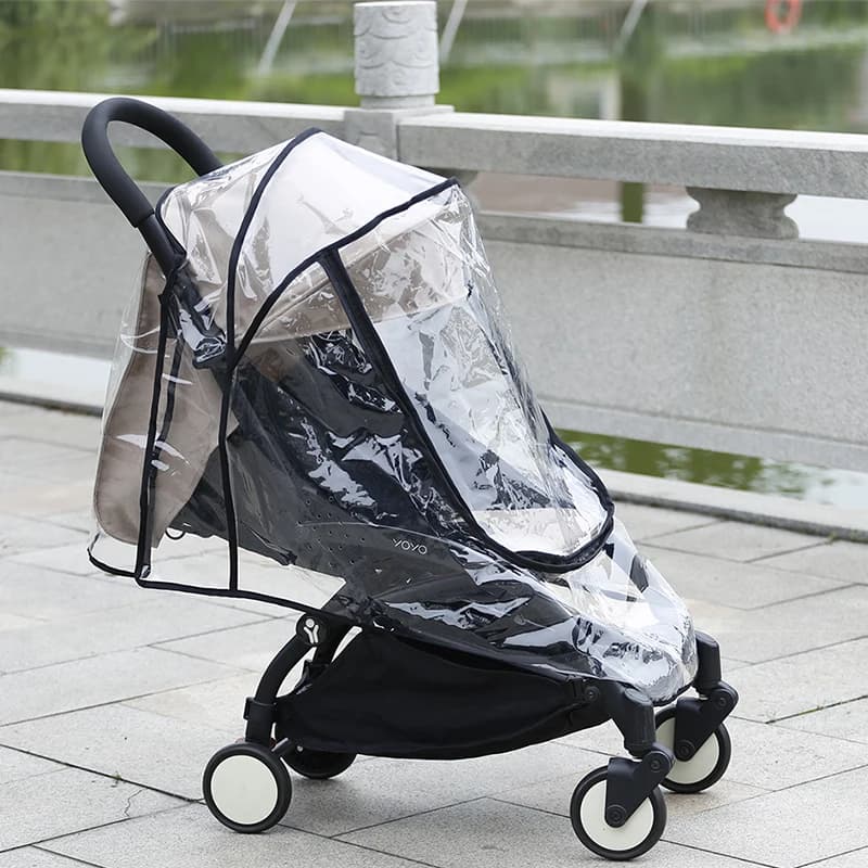 Juste de pluie universelle pour poussette, protection contre le vent et la poussière, accessoires de