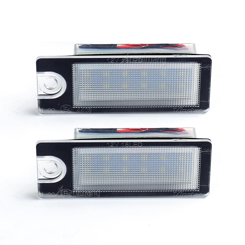 Feux de plaque d'immatriculation LED pour Volvo S80 99-06 S60 V70 XC70 XC90, numéro de voiture 18, 2