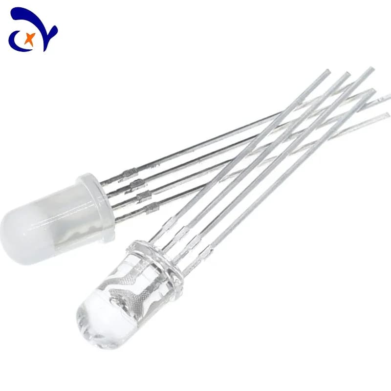 Perles de lampe enfichables haute luminosité WS2812B, 50 pièces: F5RGB IC intégré 5V, insertion dire