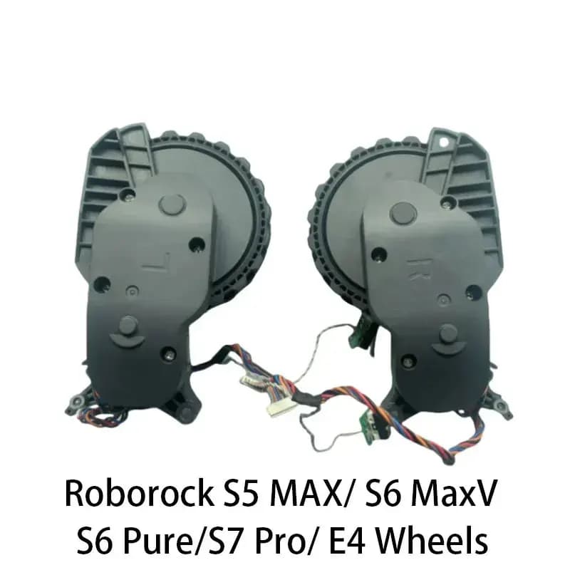 Accessoires pour aspirateur Roborock S5 MAX/ S6 MaxV/S6 Pure/S7 Pro/ E4, roues droites et gauches