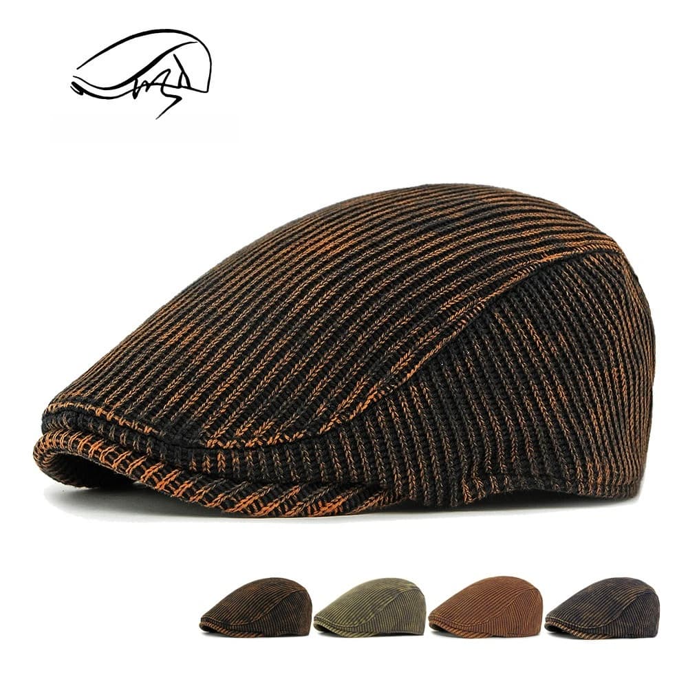 Béret de journal pour hommes et femmes, 1 pièce, casquette en velours côtelé français, classique, vi