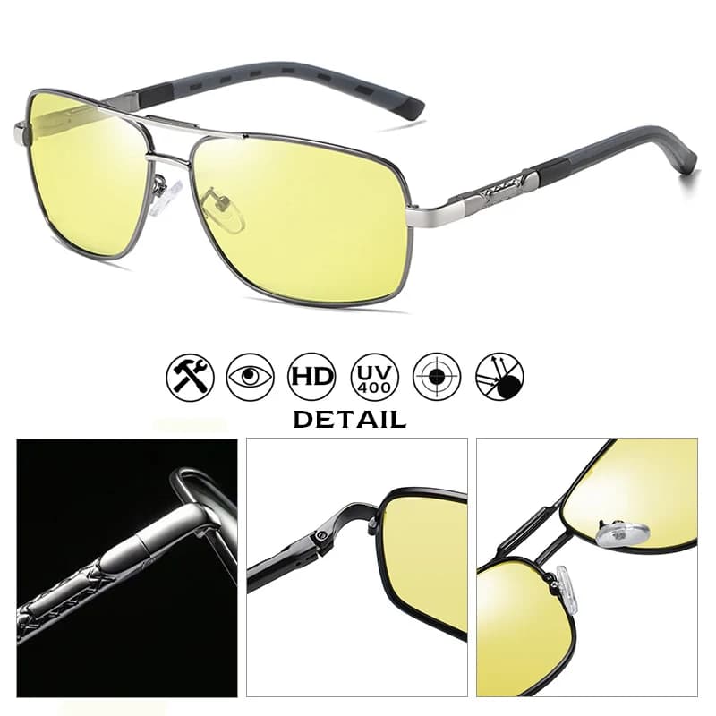 LIOUMO – lunettes de soleil polarisées pour hommes et femmes, photochromiques, pour la conduite, ant