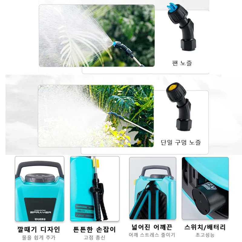 Pulvérisateur électrique d'irrigation arrière 10L, outil de jardinage agricole Rechargeable, pulvéri