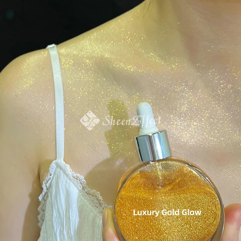 Sheeneffect-Maquillage à paillettes pour le corps et le visage, huile sèche de diamant, surligneur s