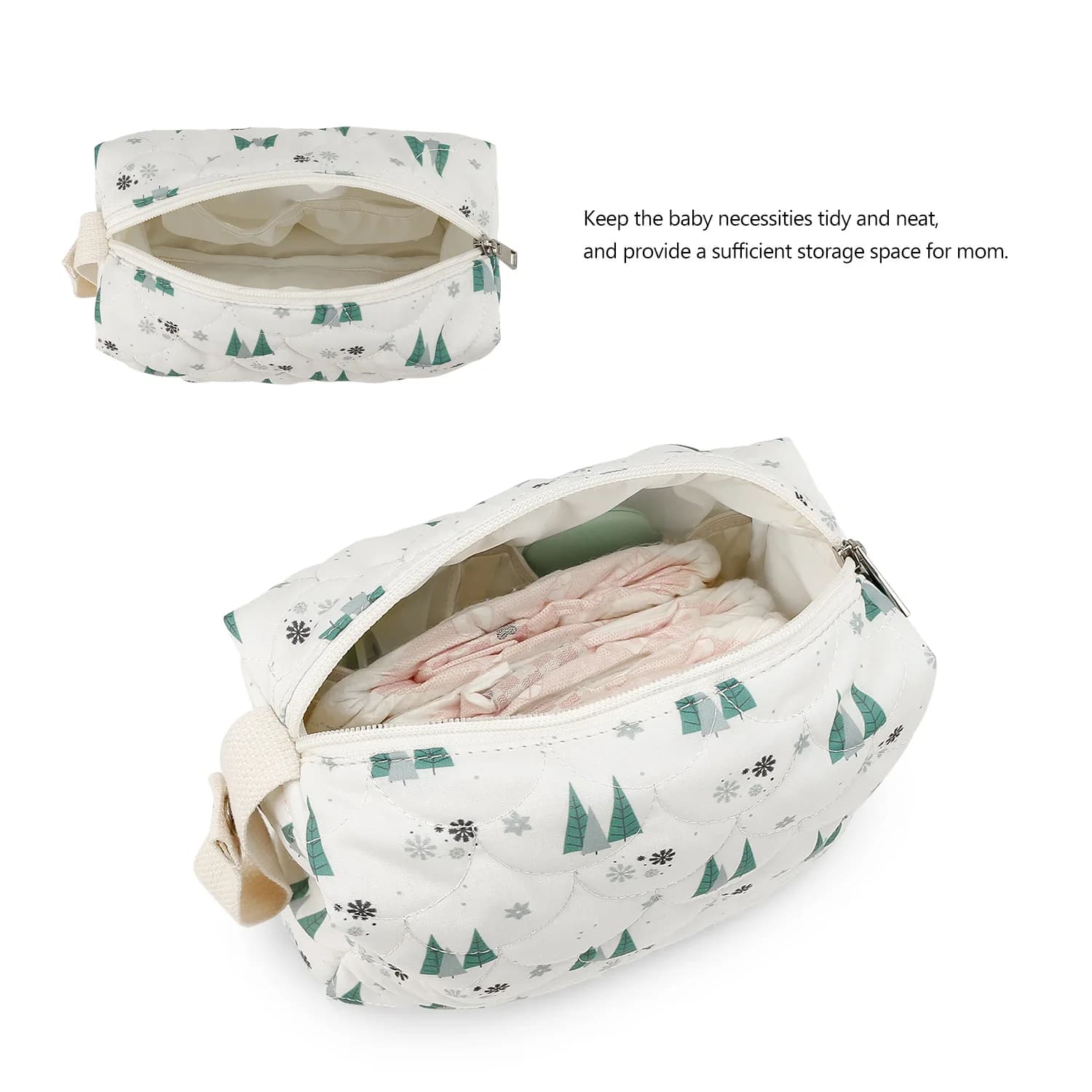Sac à couches imperméable pour bébé, sac à couches réutilisable, sac à main de rangement humide/sec 