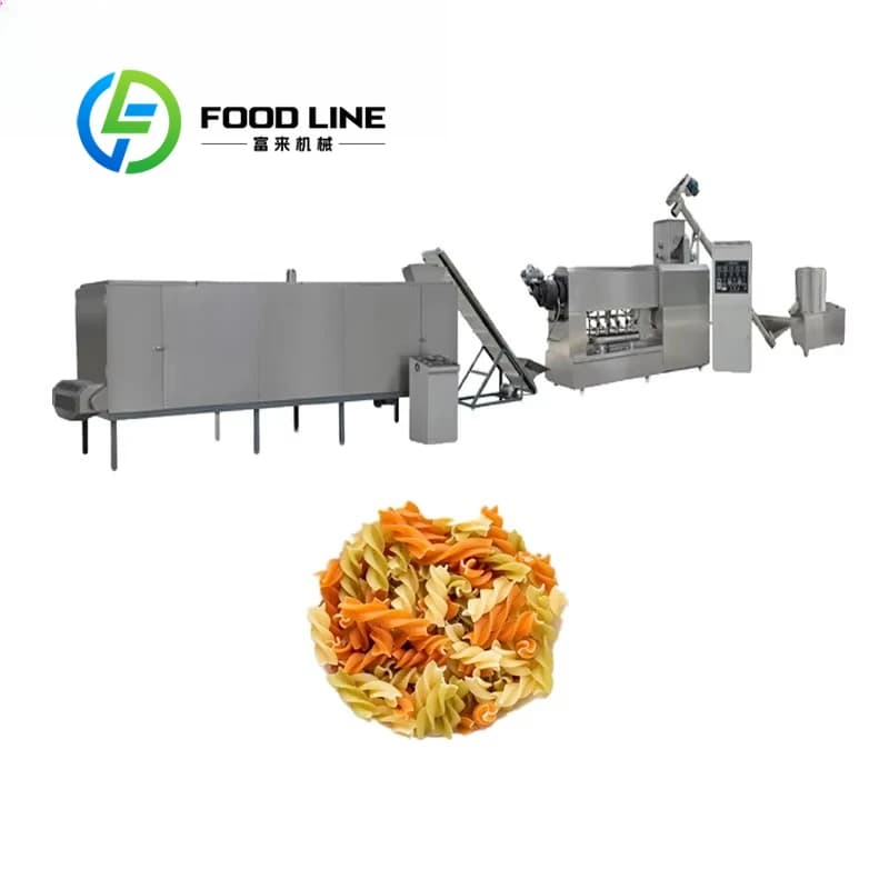 Ligne de production de pâtes italiennes, extrudeuse de pâtes Penne et Macaroni, équipement de produc