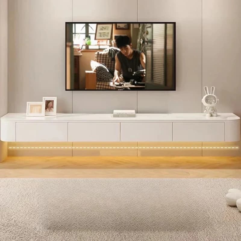 Meuble Tv mural flottant en bois, meuble de salon moderne, Meuble de rangement, Meuble Tv Suspendu M