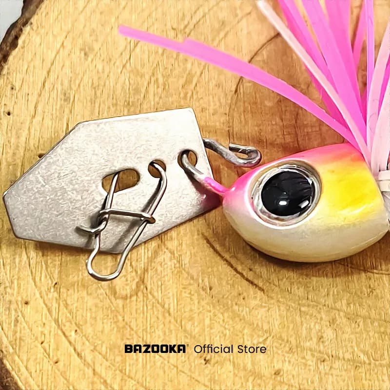 Bazooka fil appât Spinnerbait pêche leurre ensemble Spinner métal crochet cuillère Wobblers bar arti
