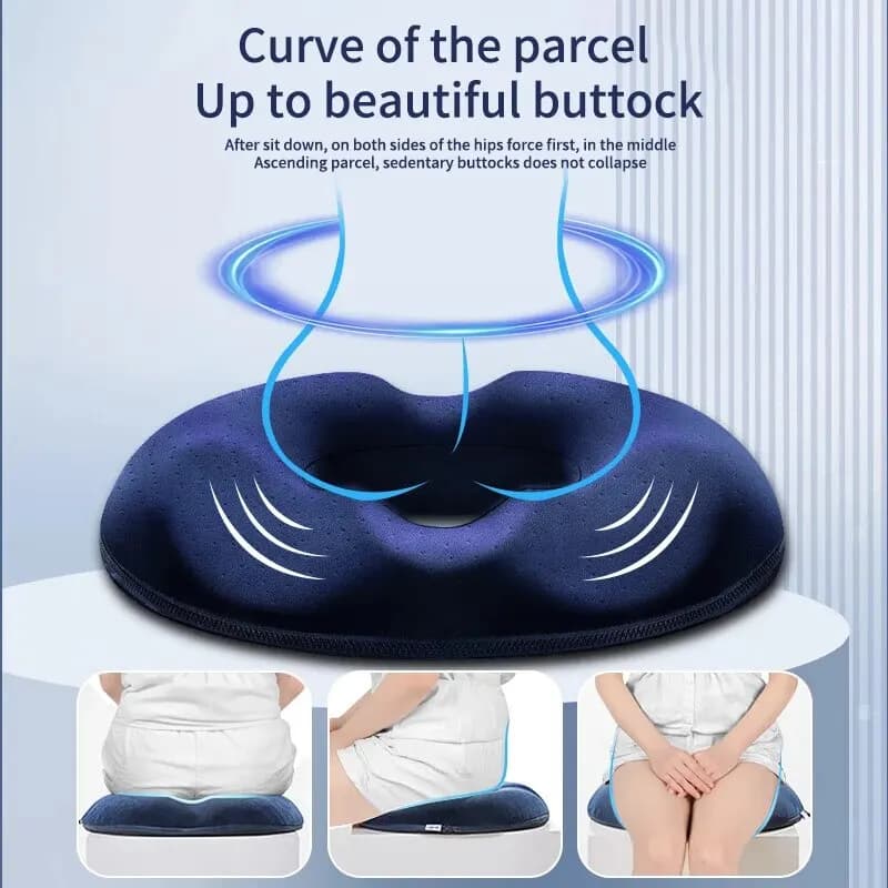 Coussin de siège de bureau en coton à mémoire de forme, coussin de décompression post-opératoire pou