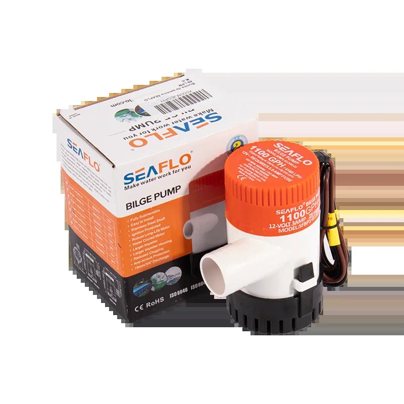 SEAFLO pompe de cale 12V24v DC pompe submersible tambour d'huile marine cruise bateau pompe à eau pe