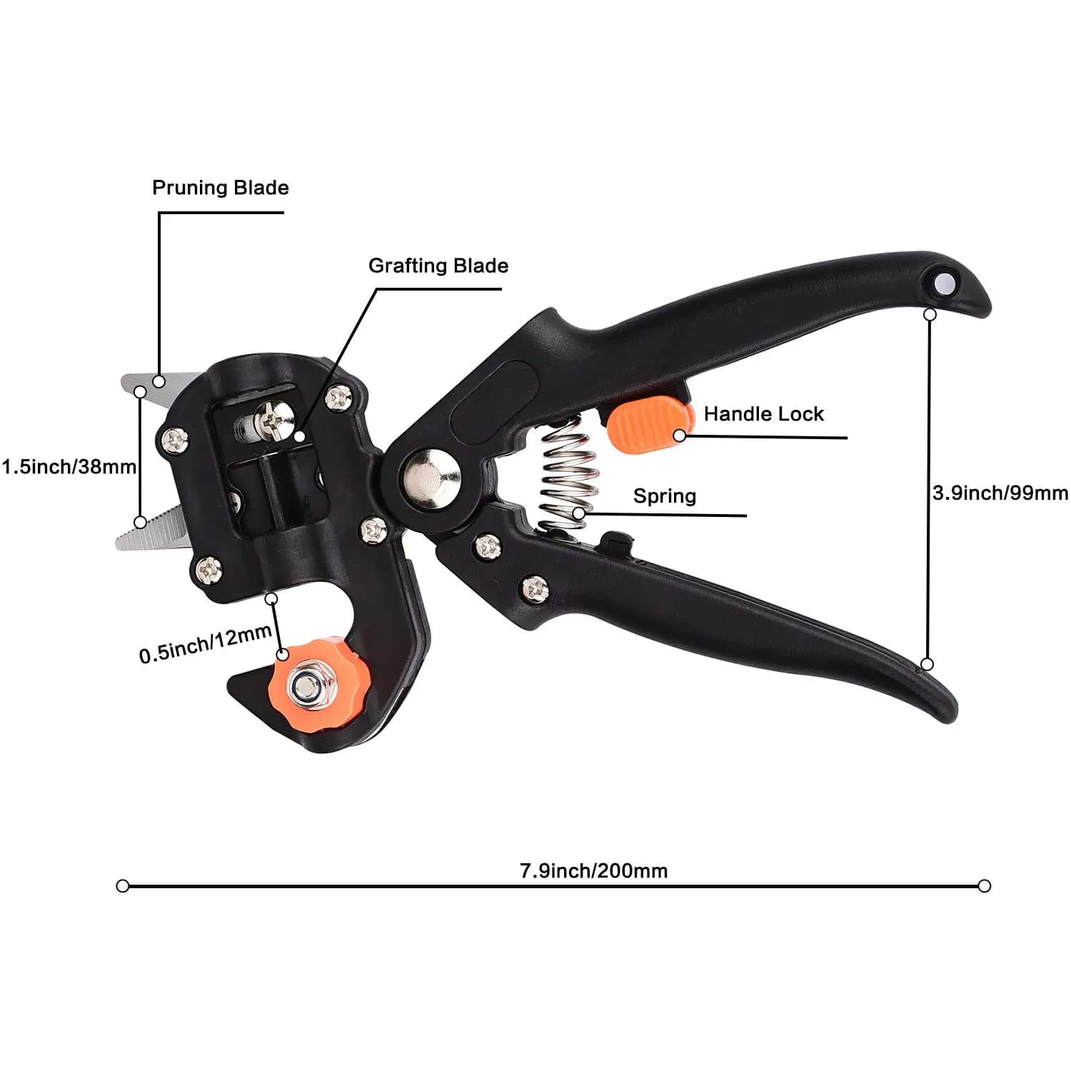 Sécateur de greffage de boîte à outils rouge professionnel, outil de jardin, sécateur de peaux, cise