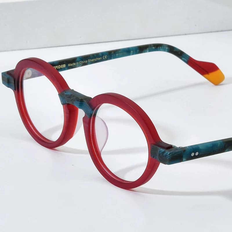HEPIDEM acétate lunettes cadre femmes marque concepteur rond Nerd lunettes nouveaux hommes épais jap