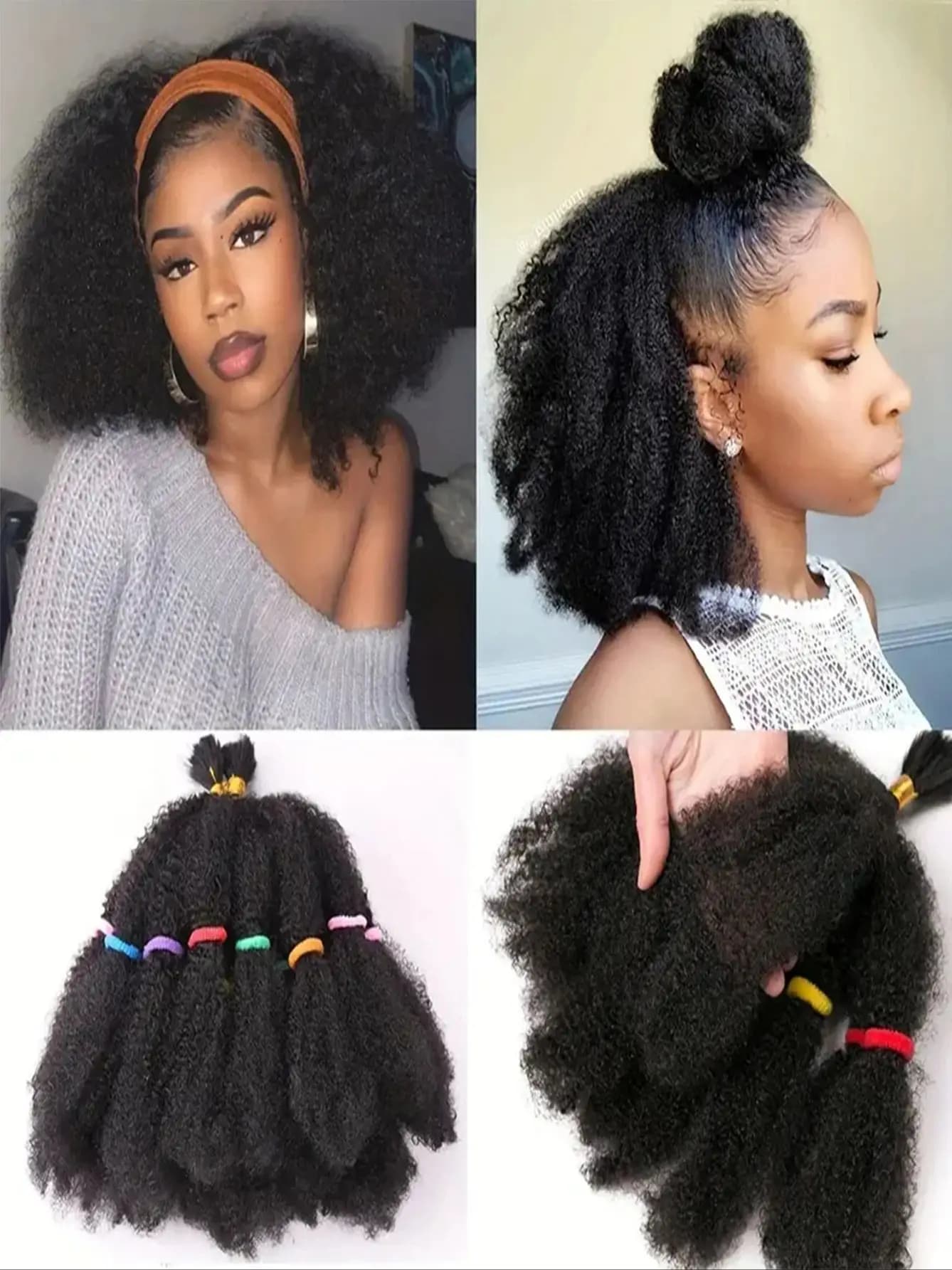 Cheveux Afro Kinky Twist pré-synthétiques, tresses au crochet, 12 pouces, 1 paquet, 10 supports par 