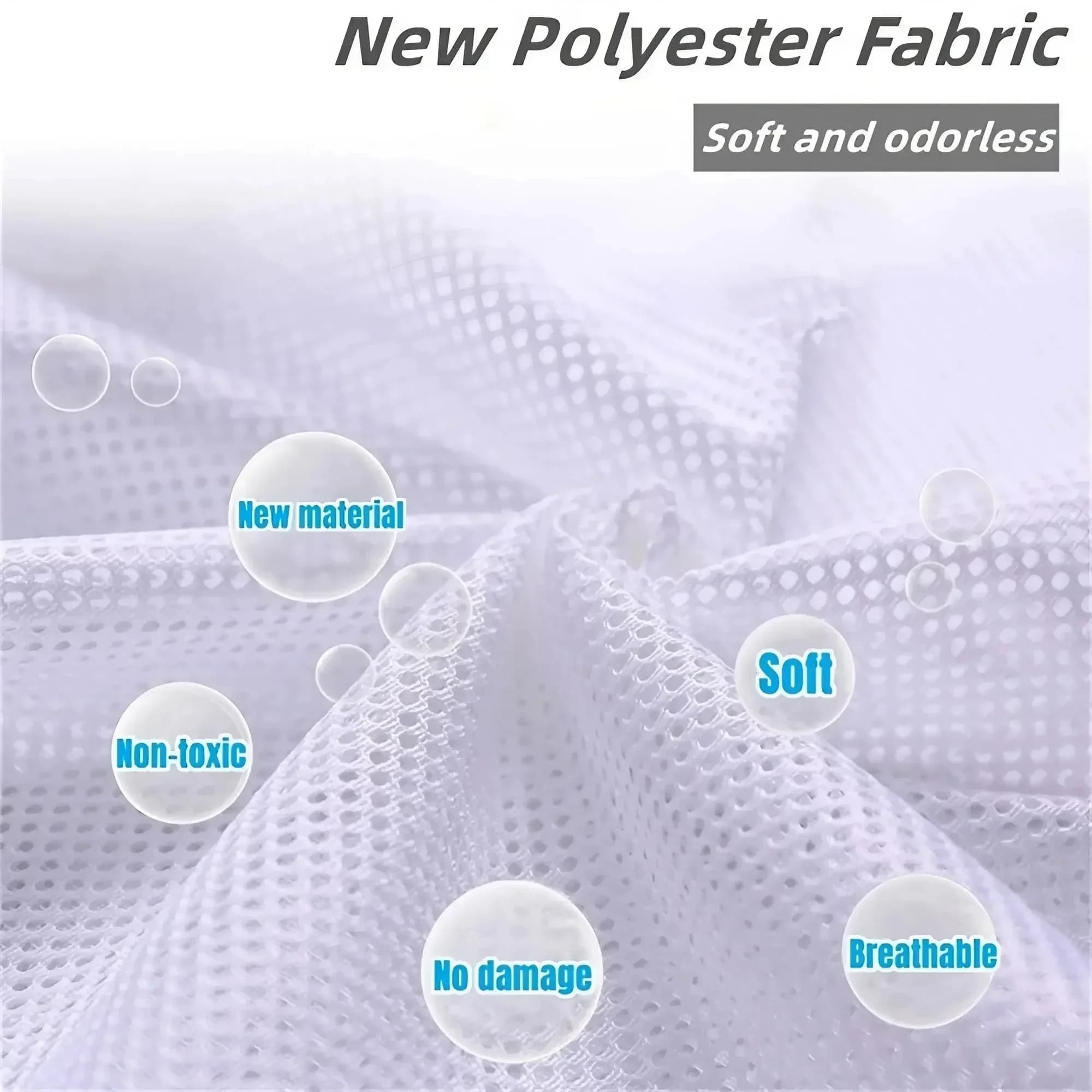 Sac à linge en maille – lavable en machine, pour voyage et linge, avec fermeture à cordon pour chemi