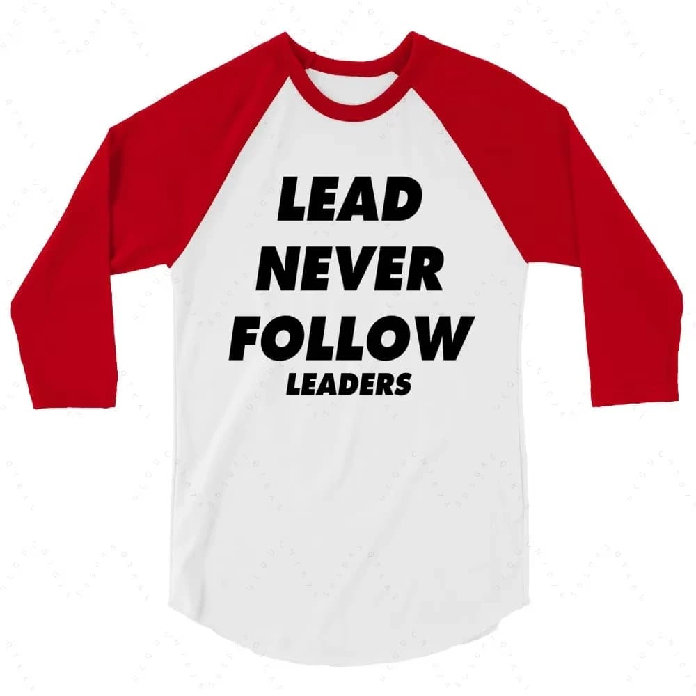 Nouveau T-shirt décontracté unisexe imprimé en 3D « Lead Never Follow Leaders » 2026, style Harajuku