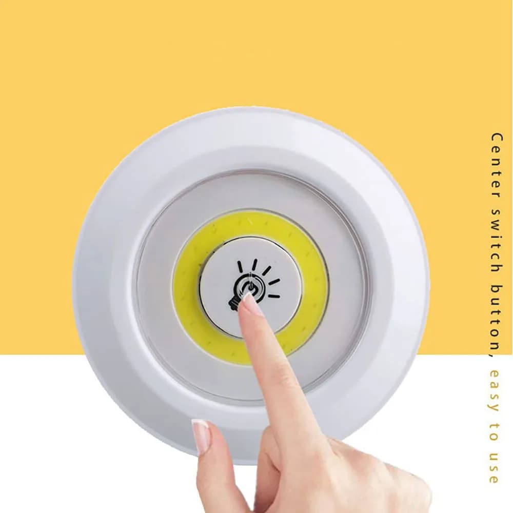 Super lumineux Cob sous armoire lumière LED 5W télécommande sans fil réglable garde-robe lampe de nu