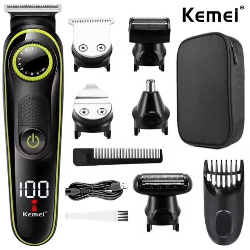 Kemei 696 tondeuse à cheveux électrique tondeuse multifonctionnelle pour hommes rasoir électrique po