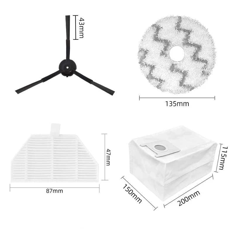 Pièces de rechange pour aspirateur robot XiaoMi RoidMi OligSelf-Books, filtre Hepa, brosse principal