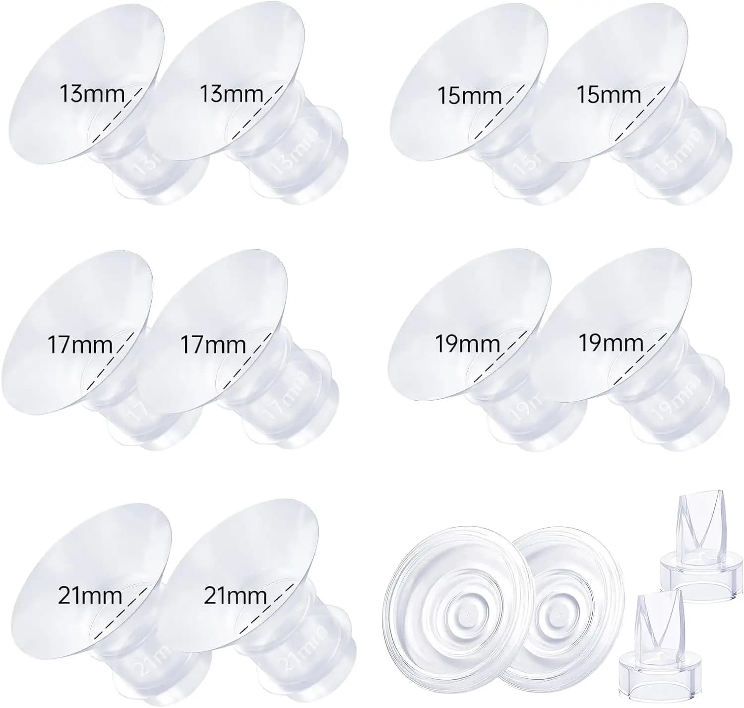Inserts de bride 13/15/17/19/21 mm compatibles avec Momcozy S12/S12pro/S9/S9 pro, pour TSRETE/Spectr