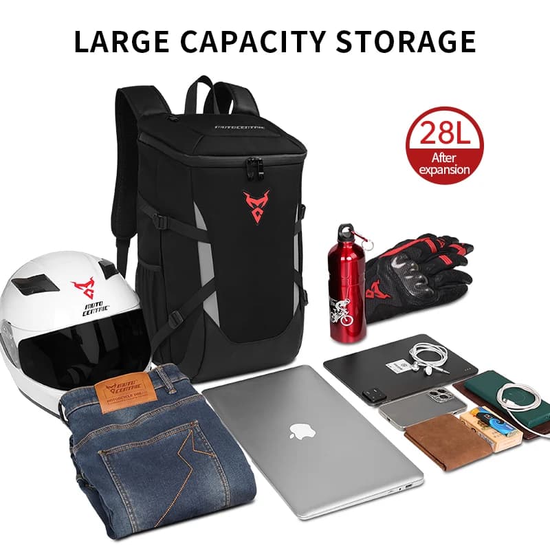 MOTOCENTRIC-Sac à dos étanche pour moto, sports de plein air, équitation, casque, voyage d'affaires,
