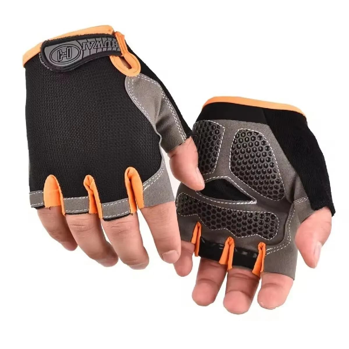 Gants de cyclisme antidérapants, respirants, demi-doigts, pour vélo vtt, mitaines de Sport, gants de