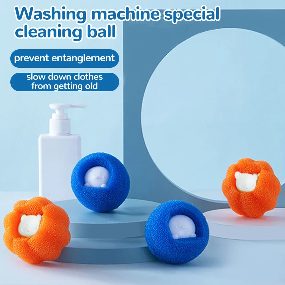 Kit de boules à lessive réutilisables, Machine à laver, épilateur, nettoyage de peluches, peluches, 